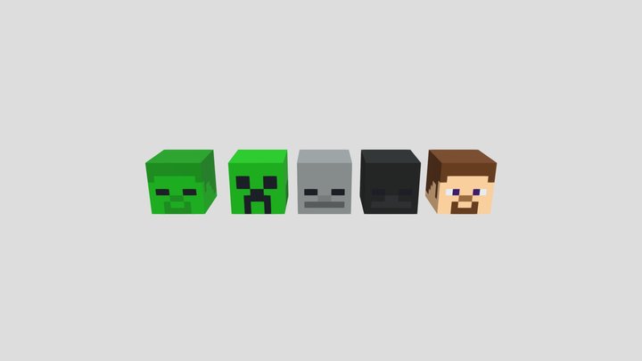 Mob Heads 3D Model