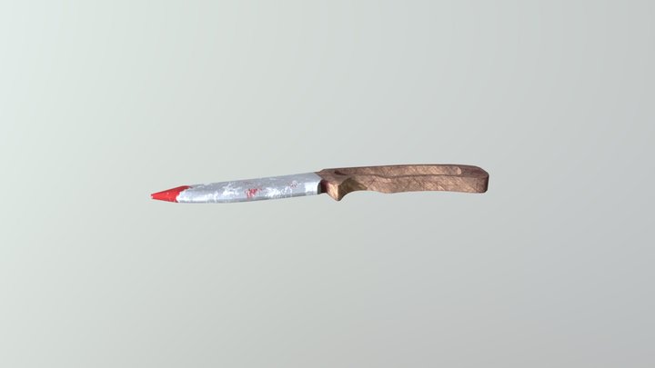 Knife LowPoly 3D Model