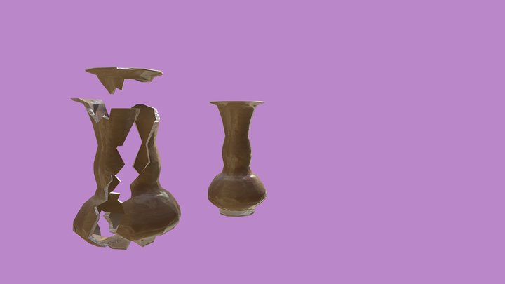 Vase Destructible 3D Model