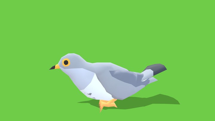 Bird 7 - Animated Low Poly – Free 3D Model STL