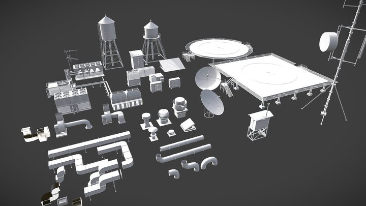 rooftop parts 3D Model