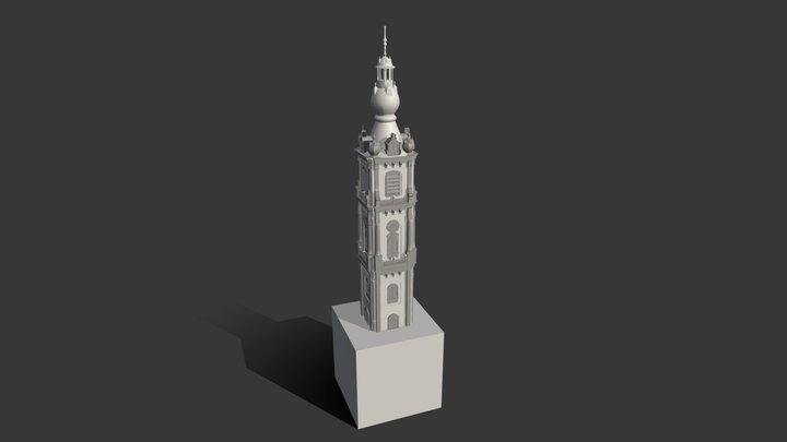 Beffroi Mons draft 3D Model