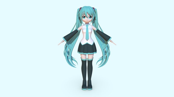 Hatsune Miku 3D Model
