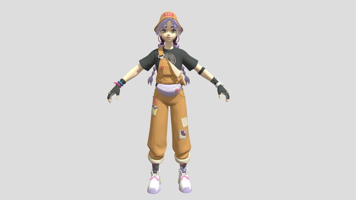 Mae - Fortnite Skin 3D Model