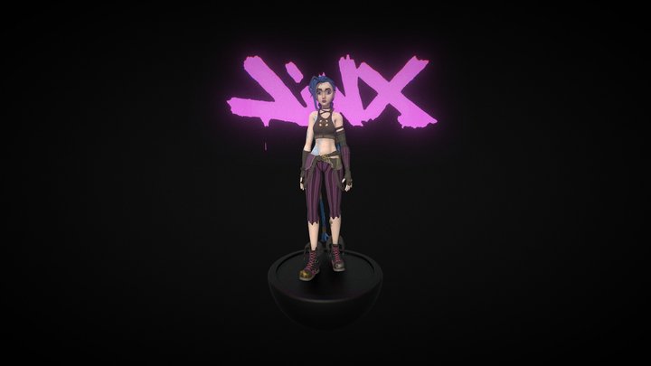 Jinx-Arcane-Stylized 3D Model