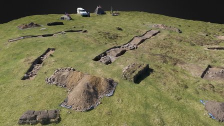 Lair, Glen Shee, area 3 3D Model