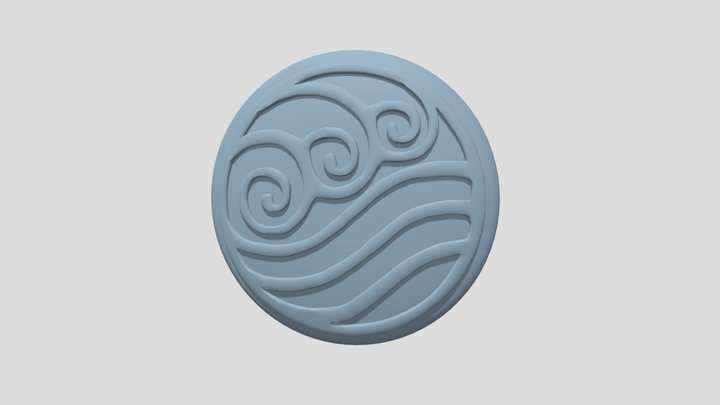 Katara Water Tribe Necklace Pendant 3D Model