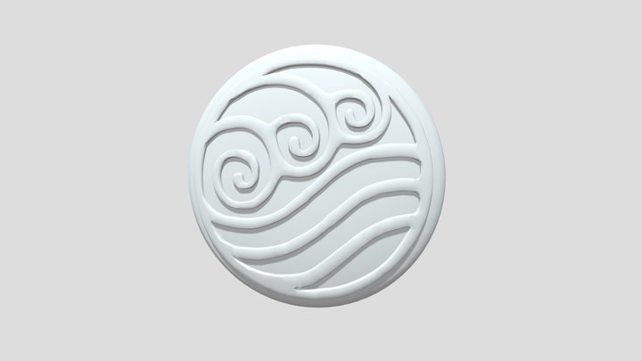 Katara Water Tribe Necklace Pendant 3D Model