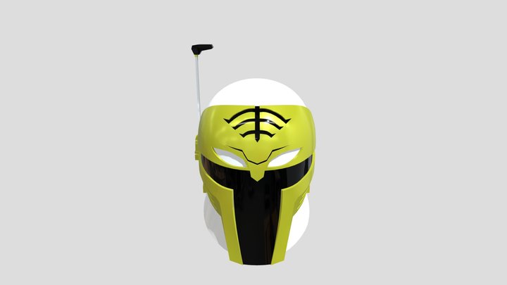 Mando Power Ranger Helmet 3D Model