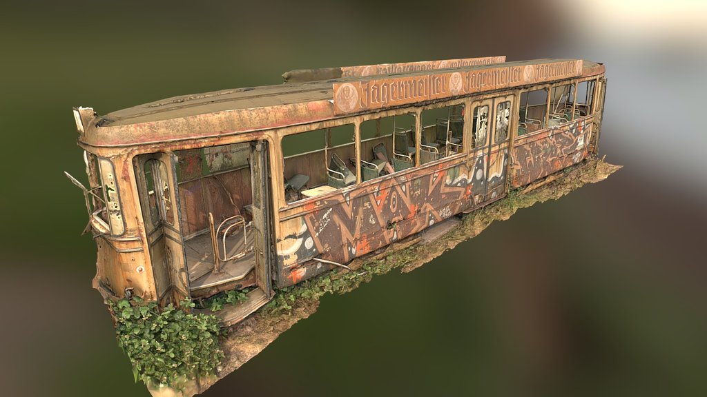 Broken old streetcar [FREE]