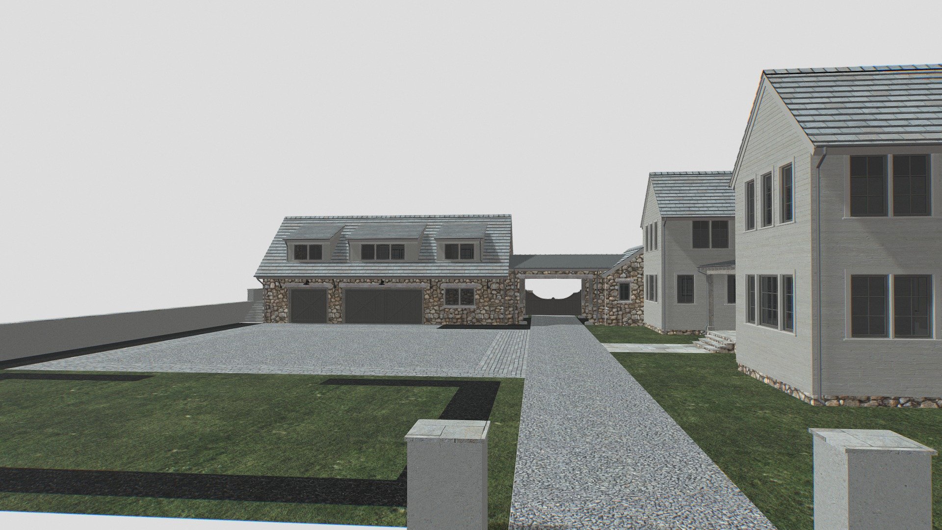 Oenoke Ridge Residence 112321 Option B 3D model by AlexVzz