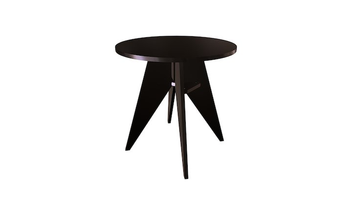 P2P - Side Poly Table 3D Model