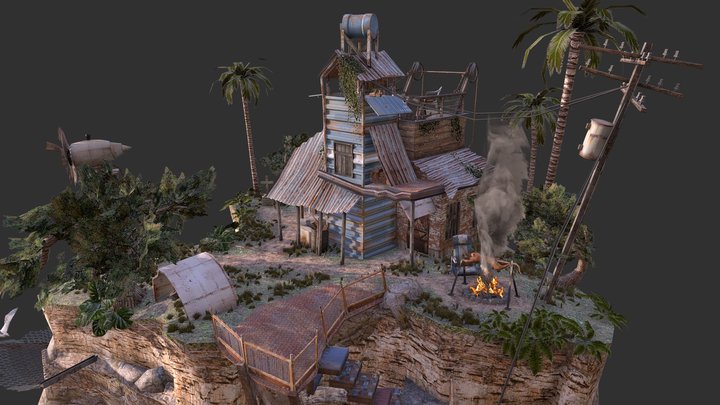 DAE Diorama - Rustborn 3D Model