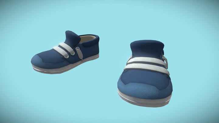 Cartoon Sneakers 3D Model