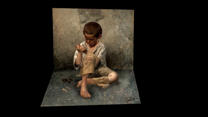 Street Child, After Fernand Pelez 3D Model