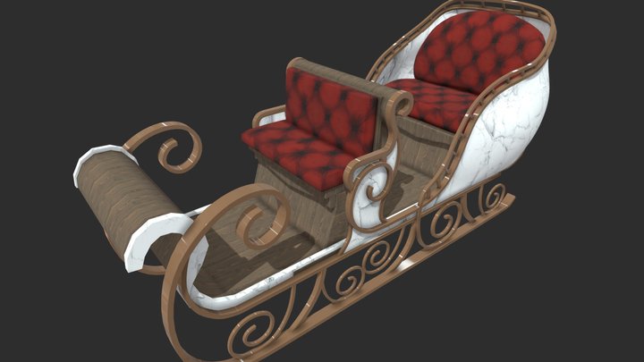 Christmas Sleigh – Free 3D Model STL