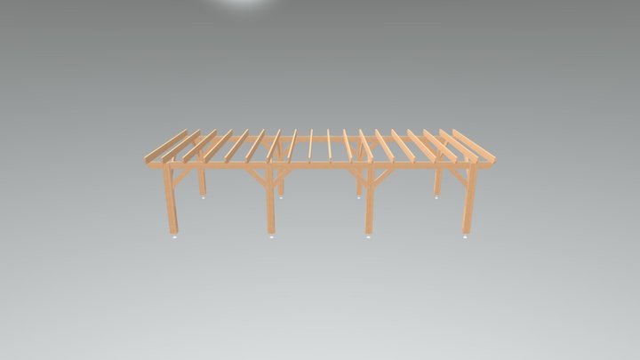pergola plate 980x400 3D Model