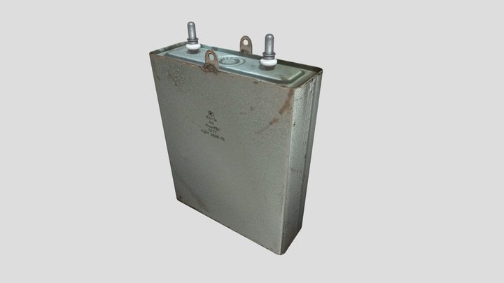 К41-1а 4мкф 4кв soviet capacitor 3D Model