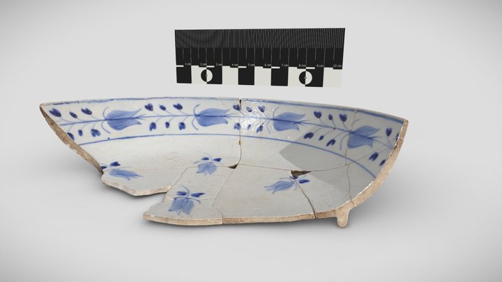 Pearlware (Hand Painted Blue) 3D Model