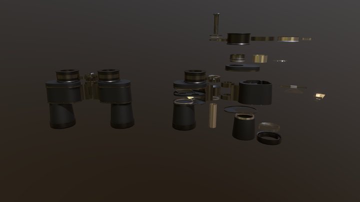 Binoculars 3D Model