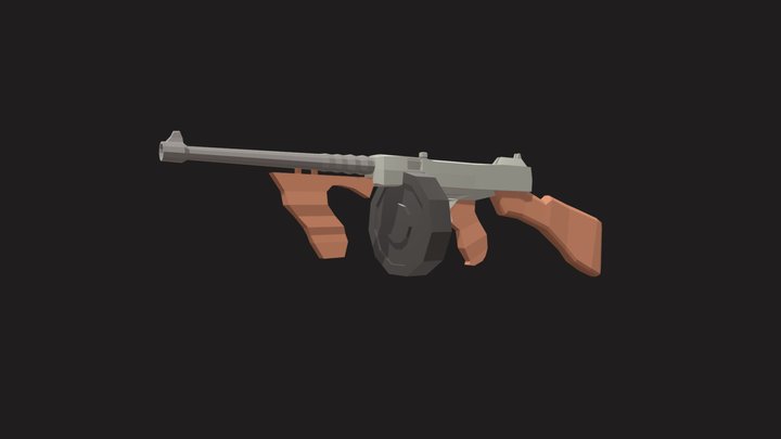 LP Thomson Cartoon Low Poly 3D Model
