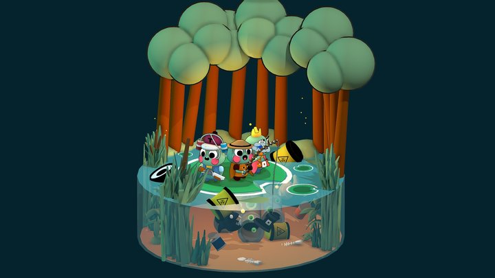 Nature Adventures:Hazardous Swamp 3D Model