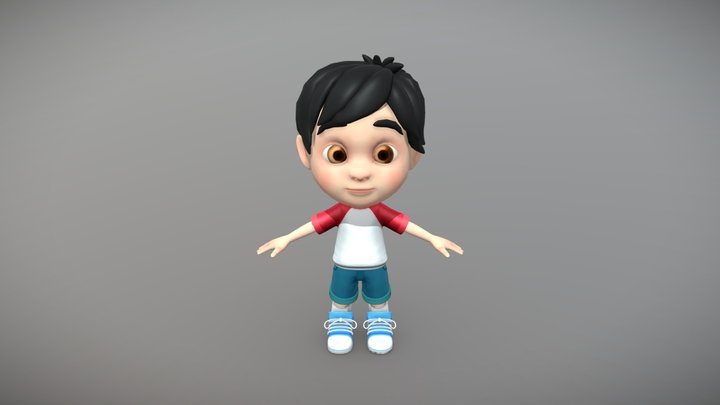 Cartoon boy 3D Model