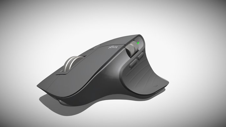 Logitech MX Master 3 Mouse Black 3D Model
