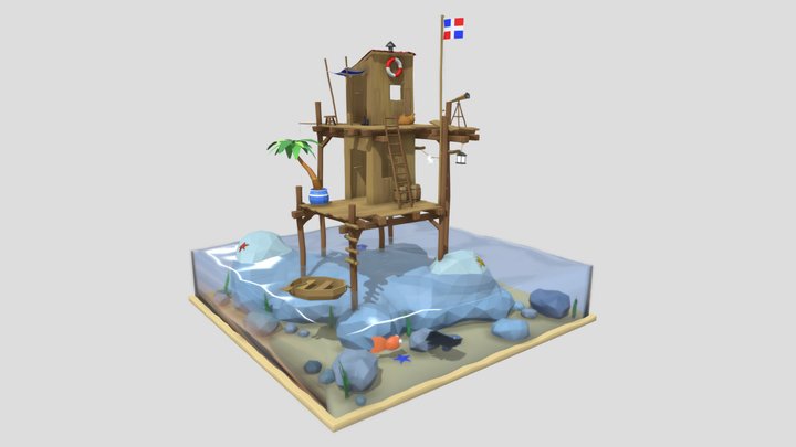 Shack day 3D Model