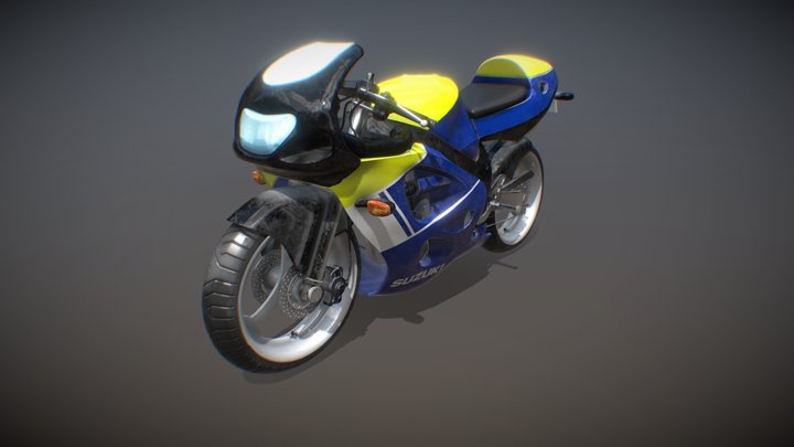Suzuki GSXR600 1997 3D Model