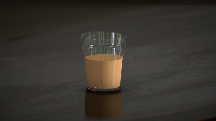 Tea glass / Chai glass Indian style 3D Model