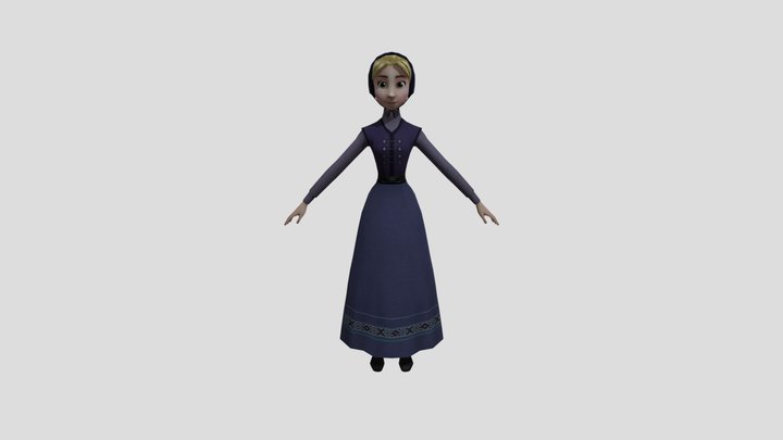 Helga Frozen 3D Model