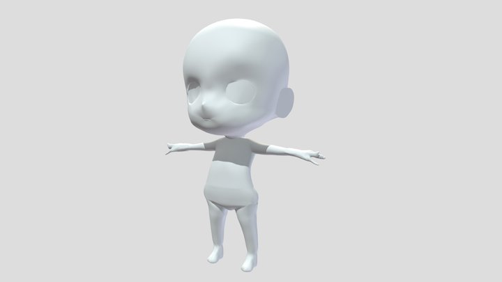 ねんどろど素体 Download Free 3d Model By Pas C161e71 Sketchfab
