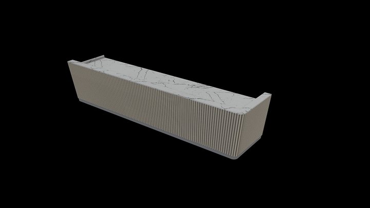 Renal Reception Counter 001 3D Model