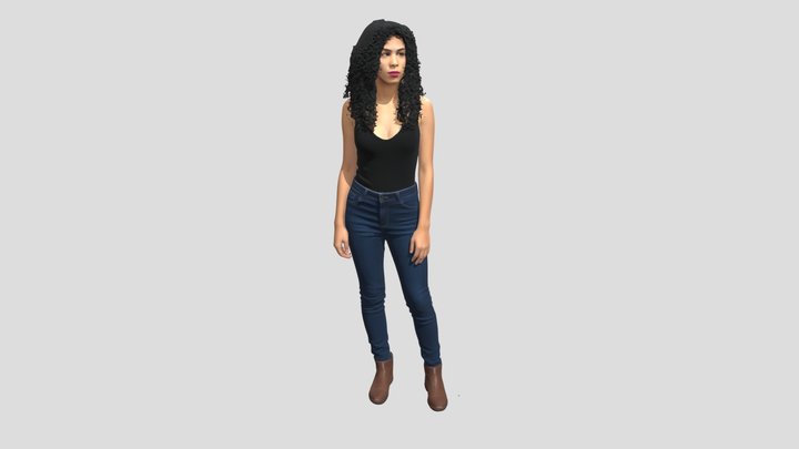 Casual Denim Portrait – Modelo 3D gratuito STL