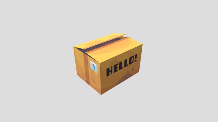 Cardboard Box 3D Model