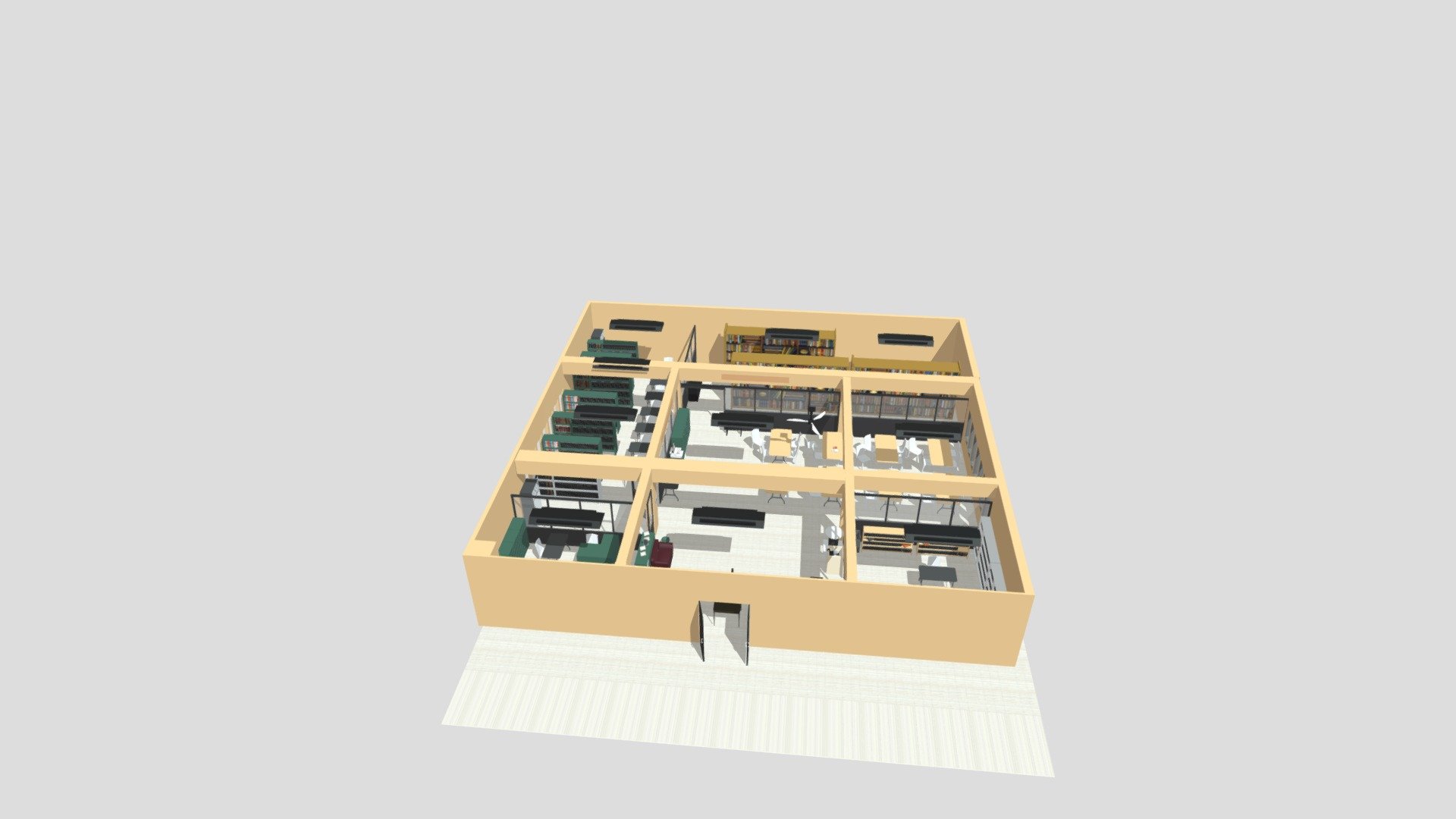 Library - 3D model by Herada_ [c162b82] - Sketchfab