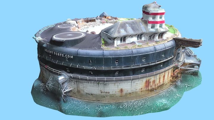 No Man's Fort, Solent, England 3D Model