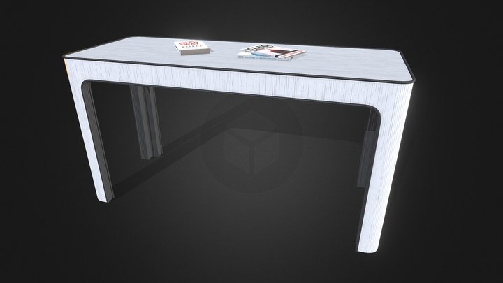 Wood desk 3D Model