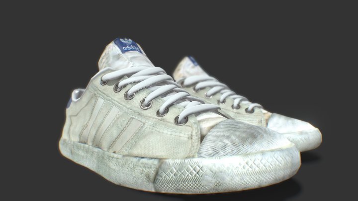Adidas Sport Shoes (Half Dead) LowPoly Freebie 3D Model