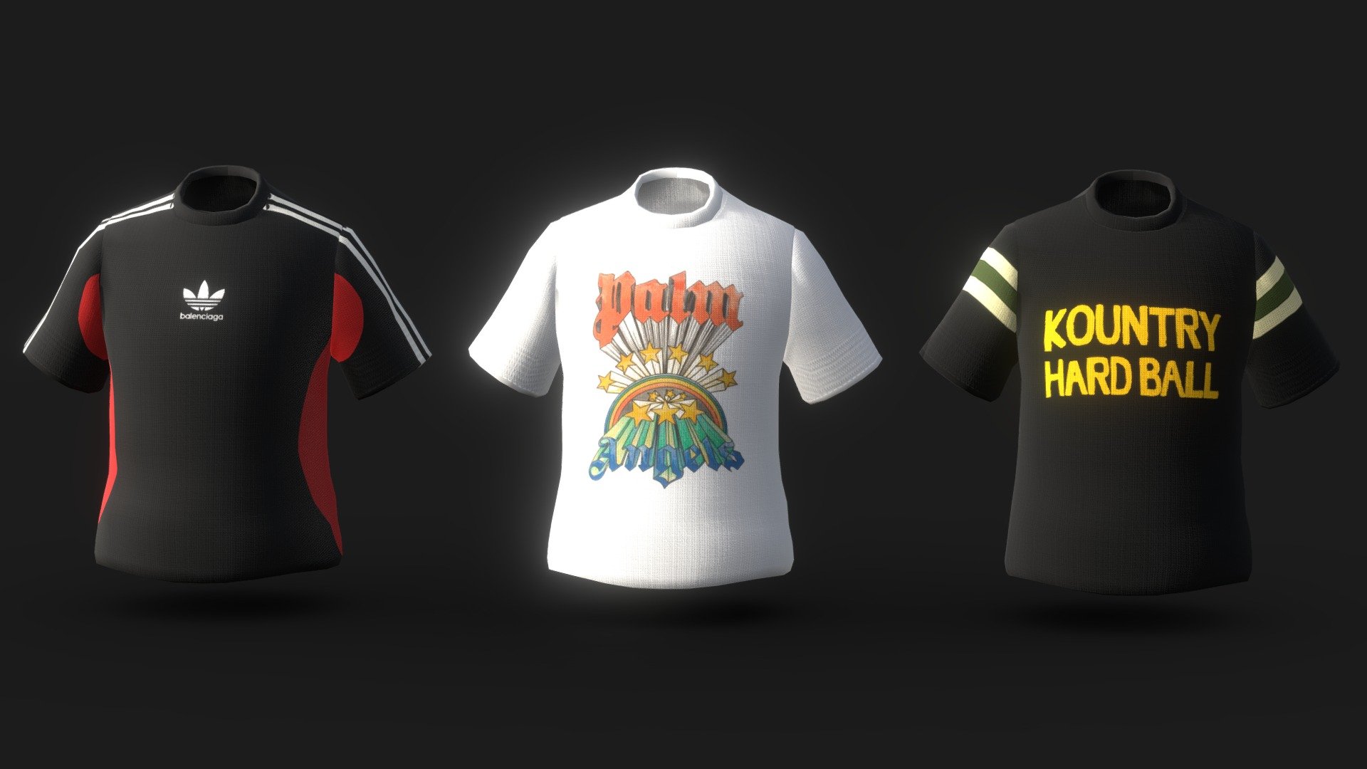 T-Shirt models fully rigged game ready. - Buy Royalty Free 3D model by ...