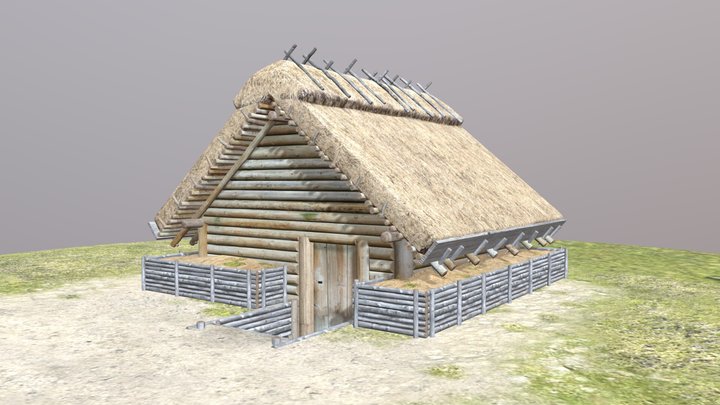 Plisnesk - Slavic housing IX-X c. 3D Model