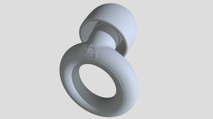 Loop Earplugs x Stussy 3D Model