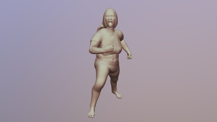 Angry 3D Model