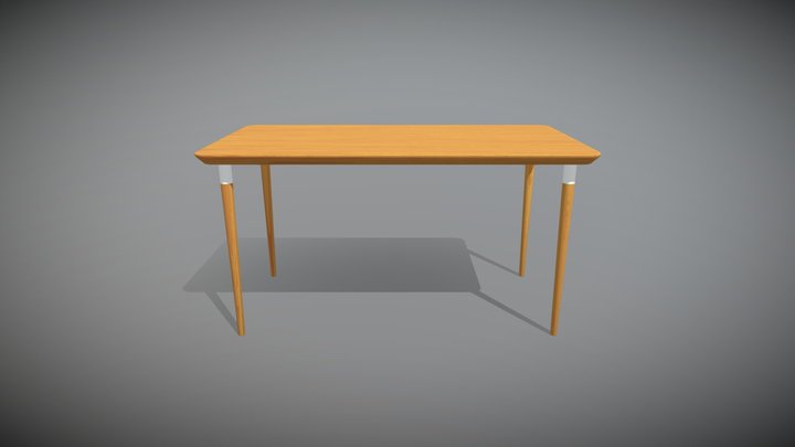 Ikea Desk  ANFALLARE / HILVER 3D Model