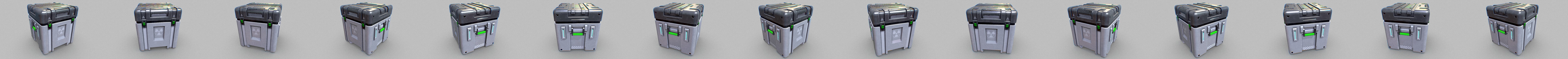 Sci-fi Container Game 3D Model