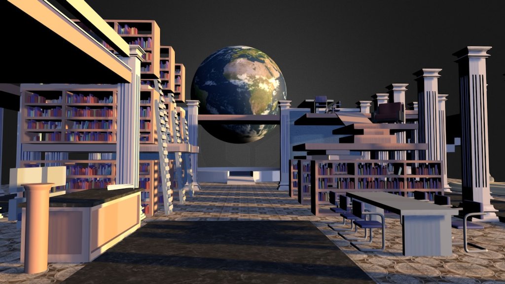 Библ 3. Библиотека 3д. Библиотека 3д моделей. Сказочная библиотека. Современная библиотека в 3d.