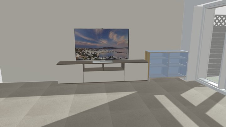 Home Custom TV Lowboard 3D Model