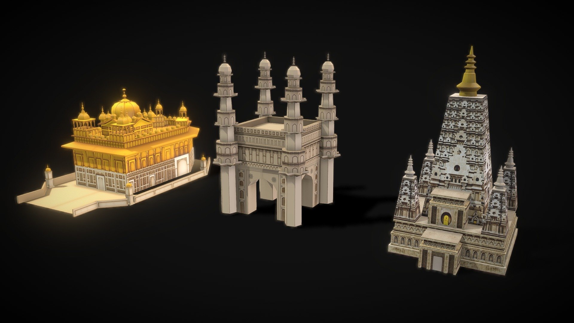 Monuments of India Buy Royalty Free 3D model by Deepak_Sharma