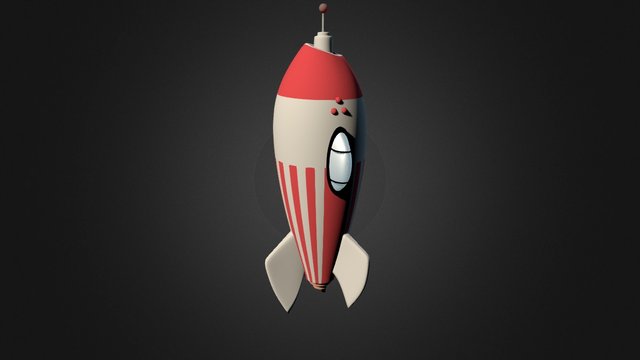Simple Rocket 3D Model